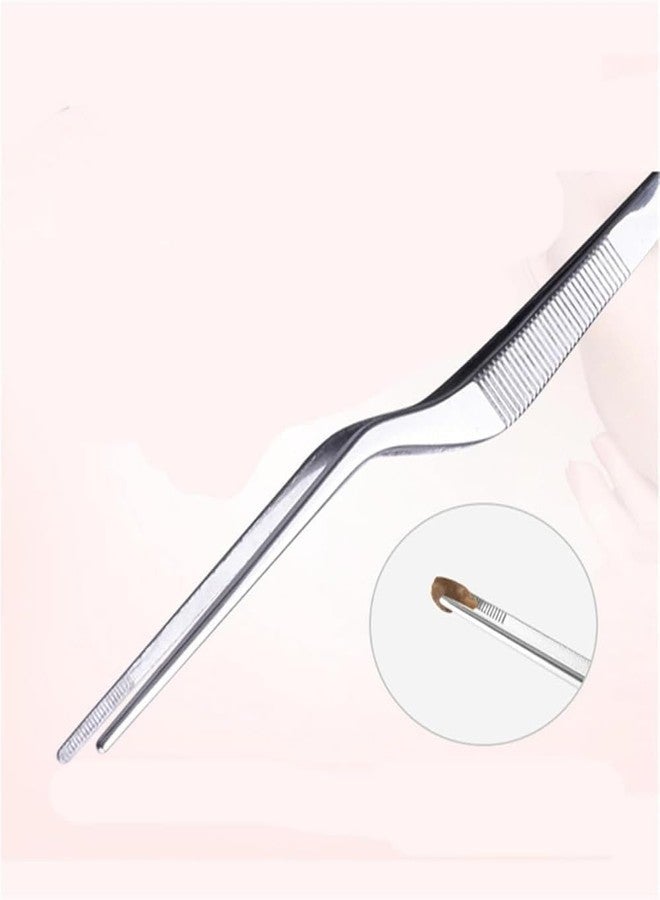 Cauaoa Silvery Professional Stainless Steel Ear Wax Removal Tweezers, Spiral Design, Earwax Removal Products - Image 3